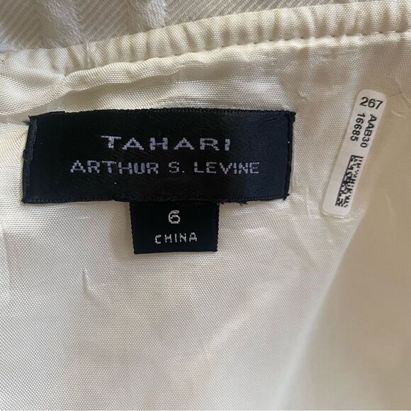 90's Vintage Tahari Arthur S Levine Sheath Dress Women Size 6 Black White Retro - Picture 8 of 10